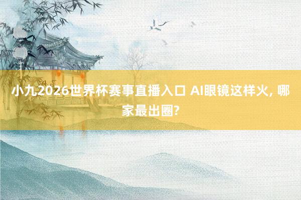 小九2026世界杯赛事直播入口 AI眼镜这样火, 哪家最出圈?