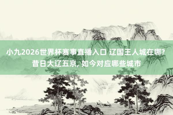 小九2026世界杯赛事直播入口 辽国王人城在哪? 昔日大辽五京, 如今对应哪些城市