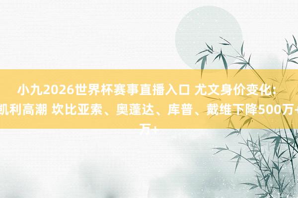 小九2026世界杯赛事直播入口 尤文身价变化: 凯利高潮 坎比亚索、奥蓬达、库普、戴维下降500万+