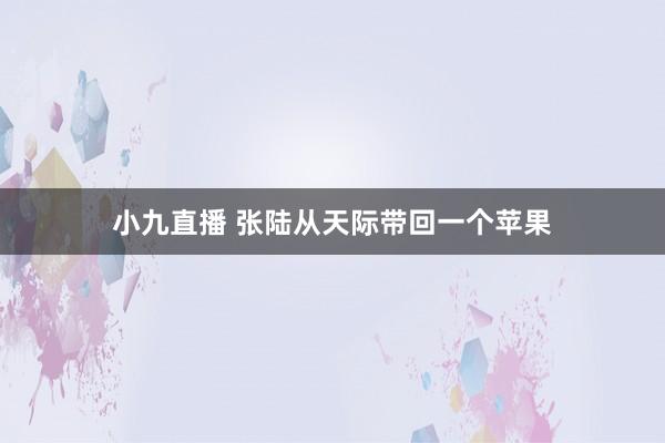 小九直播 张陆从天际带回一个苹果