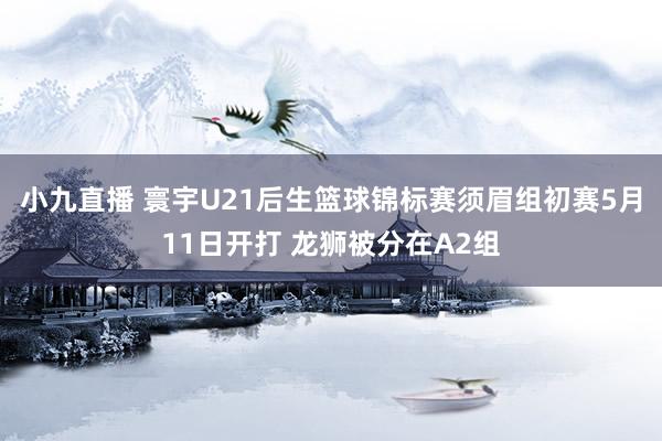 小九直播 寰宇U21后生篮球锦标赛须眉组初赛5月11日开打 龙狮被分在A2组