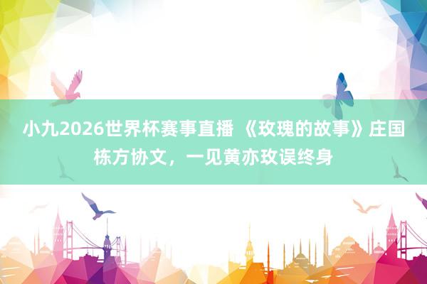 小九2026世界杯赛事直播 《玫瑰的故事》庄国栋方协文，一见黄亦玫误终身
