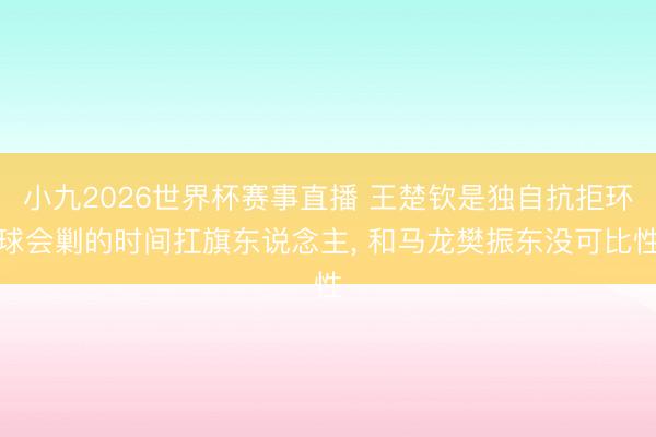 小九2026世界杯赛事直播 王楚钦是独自抗拒环球会剿的时间扛旗东说念主， 和马龙樊振东没可比性